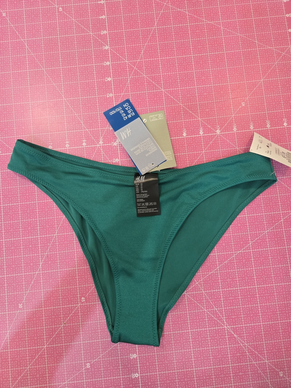 H&M Emerald Green Bikini Bottoms US10